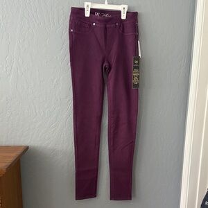 DG2 by Diane Gilman Purple Skinny Pants